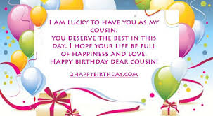 Let the anxiety always remain outside your door! Happy Birthday Cousin Wishes Quotes 2happybirthday