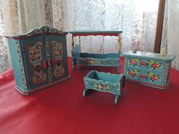 Tole Painted Dollhouse Furniture Doll Painting Doll Furniture Tole Painting