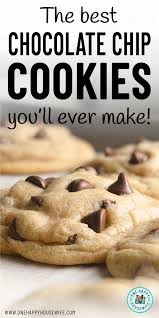 This is one of our favorite easy chocolate chip cookie recipes. Perfectly Soft And Chewy Chocolate Chip Cookies One Happy Housewife