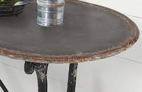 For more galvanized tables visit decor steals Antique Metal Console Table Decor Steals