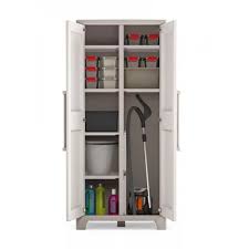Porte balai mural, support mural en acier inoxydable organisateur vadrouille de rangement monté sur placard à balai cintre à outils robuste avec 3 clips et 4 crochets pour garage de cuisine. Armoire D Exterieur Balai Gulliver 182x80x44cm Boutique Jardinitis
