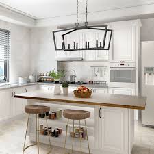 Check spelling or type a new query. Modern 8 Light Black Kitchen Island Chandelier For Dining Room L37 Xw13 Xh17 Overstock 30825462