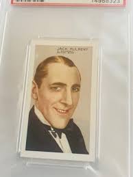 Gallaher LTD Cigarettes Tobacco Trading Card Graded PSA 8 MINT 1935  Portraits Famous Movie Stars Film Episodes 45 Jack Hulbert Ghost Train
