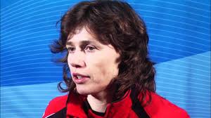 2012 Ford World Women's Curling Championship Draw 2 Media Scrum