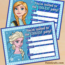 It's for you, mom who wants to save so much money! Free Printable Frozen Elsa And Anna Birthday Party Invitations