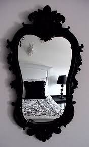 Love The Black Mirror And Black And White Bedroom Cute Decor White Decor Gothic Home Decor Home Decor