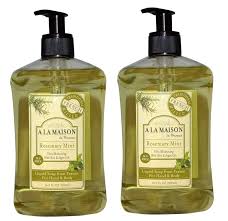 A La Maison De Provence Rosemary Mint Liquid Hand And Body Soap Pack Of 2 With Olive Oil Coconut Oil And Vitamin E 16 Body Soap Soap Packing Rosemary Mint