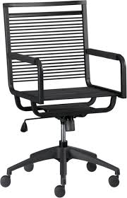 Designed By Amanda Ip Of Slate Designiron Tube Frame With Matte Black Powdercoat Finishnylon B Office Furniture Modern Modern Office Chair Leather Office Chair