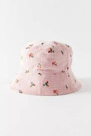 Embroidered Corduroy Bucket Hat Urban Outfitters In 2021 Cute Hats Flower Bucket Hat Aesthetic Hats