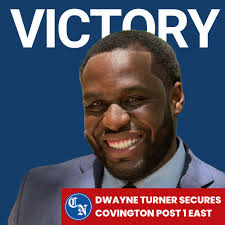 BREAKING: Dwayne Turner has knocked off Donny Cook by 37 votes (400-363) to  become the newest East Ward, Post 1 council member. FULL STORY:  https://www.covnews.com/news/cities/dwayne-turner-claims-post-1-east-ward-seat/