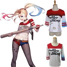 Check spelling or type a new query. Adult Women Harley Quinn T Shirt Suicide Squad Shirt Daddy S Lil Monster Top Cosplay Costume Ladies Short Top Tee Shirt Wig Buy At The Price Of 6 99 In Aliexpress Com Imall Com