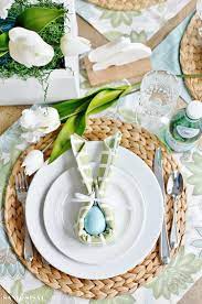 (fold napkin in half diagonally, accordion fold, fold in half again and pinch. Easter Bunny Napkin Fold And Table Setting Idea Sand And Sisal