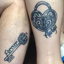 Connected heart beats tattoo ideas for couple. 23 Best Lock And Key Tattoo Designs For Men And Women Styles At Life