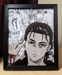 Creator : Me Medium: Acrylic paint, glass, canvas Description: I love  painting anime, video game, and horror characters 💚 Though I specialize in  anime! All hand painted by me, and then added