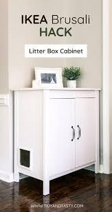 Ikea Brusali Hack Litter Box Cabinet Tidy And Tasty Litter Box Furniture Cat Litter Box Furniture Diy Litter Box