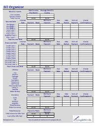 That way youll never miss a due date again. Monthly Bill Organizer Excel Xls Spreadsheet Download