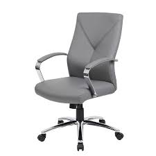boss office home modern home office leather desk chair with chrome finish multiple colors walmart com executive office chairs office chair conference chairs