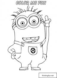Color Page Despicable Me Coloring Pages Free Printable For Becca Boyama Sayfalari Minyonlar Ve Desenler