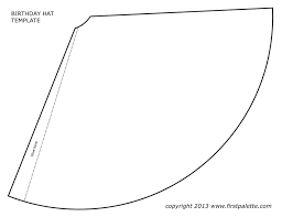Happy Birthday Hats Annie Dean Party Hat Template Hat Template Party Hats Diy Template
