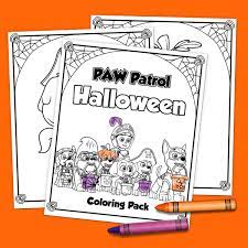 You can now print this beautiful paw patrol halloween coloring page or color online for free. Printable Paw Patrol Halloween Coloring Pack Jinxy Kids