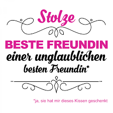 Geld für die hochzeit verpacken: Stolze Beste Freundin Kissen 40x40 Cm Spruch Geburtstag Geschenk Freundinnen Neu Ebay