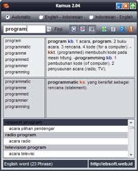 It helps you with your english studies! Kamus Download