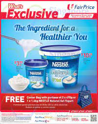 Check spelling or type a new query. 7 Nov Nestle Natural Set Yogurt Till 13 Nov Ntuc Fairprice Electronics Groceries Household Luggages More 6 19 Nov 2014 Singpromos Com