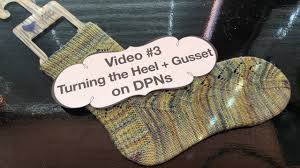 Slip the heel stitches on to the left needle. Learn To Knit Socks 3 Turning The Heel Gusset On Dpns Youtube
