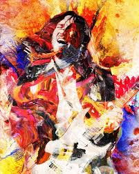 John Frusciante Art Red Hot Chili Peppers Artwork Original Etsy John Frusciante Red Hot Chili Peppers Painting