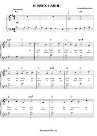 Sussex Carol Sheet Music Christmas Sheet Music Download Sussex Carol Piano Sheet Music Free Pdf Christmas Sheet Music Sheet Music Direct Piano Sheet Music Free