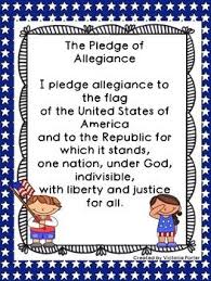 The loyalty that citizens owe to their country (or subjects to their sovereign). Not Angka Lagu Pledge Of Allegiance For Kids Pledge Of Allegiance Poster For The Classroom Us Symbols Kindergarten First I M So Proud Of My Small Town Pledge Of Allegiance Challenge
