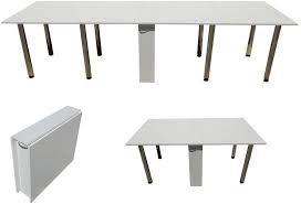 Massivholz ilona m 029 esstisch ausziehbar esszimmer 8 prestigious esstisch ausziehbar 4 meter. Klapptisch Weiss 650 Klappbarer Tisch Ckladnoj Ctol Knizhka Tumba 3 Meter Tisch Klappbar Mit 8 Tischfussen Amazon De Kuche Haushalt