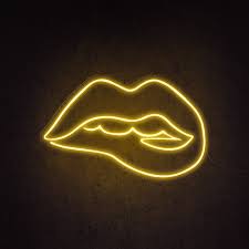 Best setups and how to edit your home screen. Irresistible Lips Neon Sign Yellow 29 5 75cm No Yellow Aesthetic Neon Signs Neon
