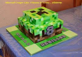 Minecraft Creeper Cake Minecraft Birthday Cake Minecraft Birthday Party Minecraft Birthday
