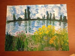 Teaching A Monet Landscape Homeschool Art Fine Art Art