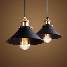 Online Shop Black Vintage Industrial Pendant Light Nordic Retro Lights Iron Lampshade Loft E Industrial Pendant Lights Modern Hanging Lamp Retro Pendant Lights