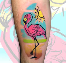 Flamingo outline tattoo idea 2. Flamingo Forearm Tattoo