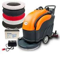 RT50 Walk-Behind Floor Scrubber – 22" Battery-Powered Commercial Floor  Cleaning Machine, 14.5-Gal Recovery Tank, for Warehouse, School & Hospital