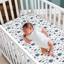 Lambs And Ivy Pooh Bear 3 Piece Crib Bedding Set In Blue And Gray Nebraska Furniture Mart