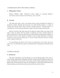 With so many websites providing academic help, you can easily find some solid paper examples as the background for your own work. Article Critique Essay