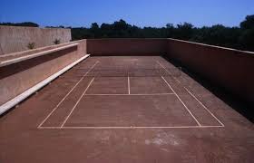 Kaya belek clay tennis courts. Build 05 04 520 334 90 John Pawson Majorca Villa