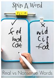 Spin A Word Real Vs Nonsense Words Phonics Practice Phonics Nonsense Words Phonics Display