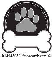 Dog Bone And Paw Clipart K14945053 Paw Print Clip Art Dog Paw Print Dog Paws