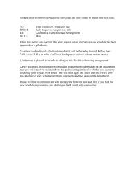 Take a cue from the best email samples on how to write a great new employee introduction. Sample Letter To Employee Requesting Early Start And Leave Times To