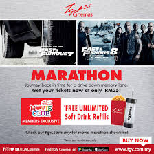 Tgv 1 shamelin is located in kuala lumpur. Tgv Cinemas Fast Furious 7 8 Marathon Night Promo