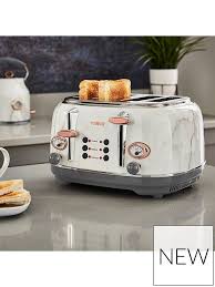4 Slice S S Toaster Marble Rose Gold In 2020 Rose Gold Kitchen Kitchen Marble Copper Kitchen Decor