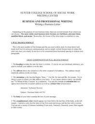 Check spelling or type a new query. Writing A Business Letter Hunter College