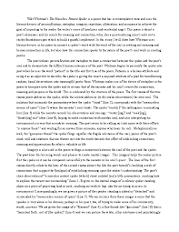Literary Device And Meaning In Walt Whitman S A Noiseless Patient Spider Janine Davidge Academia Edu