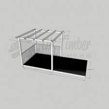 Kits are available even in fiberglass (figure 8) and aluminum. Open Patio 2 4m X 4 8m Deck 3 0m2 Pergola Buy Suntrap Terrace Kit Online From The Experts At Uk Timber