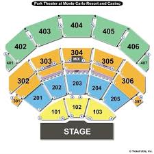 Park Theatre Las Vegas Seating View 2019